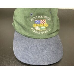 2000 100TH US OPEN GOLF HAT PEBBLE BEACH ADJUSTABLE STRAP BACK  CAP USGA MEMBER